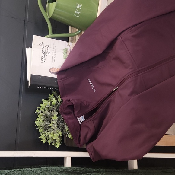 Columbia Jackets & Coats Columbia Eggplant Fleece Lined Jacket